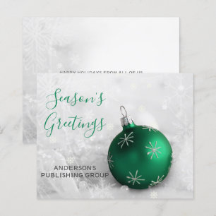 Budget groene ornament feestelijke bedrijf kerstka