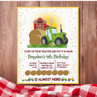 Budget Groene Tractor Trucks Thema Verjaardagsfees