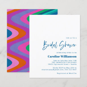 Budget Groovy Kleurrijk Uniek Retro Bruiloft Feest