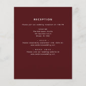 Budget Halloween Alles In Een Bruiloft Uitnodiging (Achterkant)