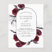 Budget Halloween Autumn Fall Wedding Uitnodiging Flyer (Voorkant)