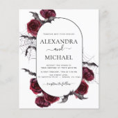 Budget Halloween Autumn Herfst Burgundy Wedding (Voorkant)