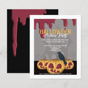 BUDGET Halloween Feest Pompoen met Druppelend Bloe