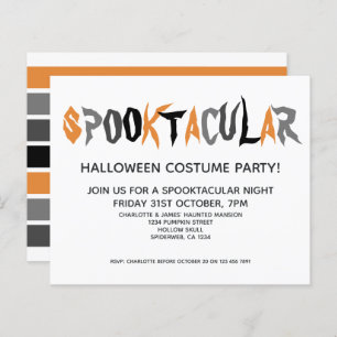 BUDGET Halloween Spooktacular Party striped