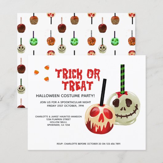 BUDGET Halloween Trick or treat Snoep (Voorkant / Achterkant)