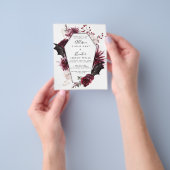 Budget Halloween Wedding Invitation Flyer (Hand)