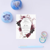 Budget Halloween Wedding Invitation Flyer (Enkel)