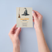 Budget Halloweenfeest grappige uitnodiging Flyer (Hand)
