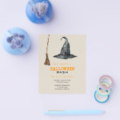 Budget Halloweenfeest grappige uitnodiging Flyer (Enkel)