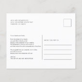 Budget Hand-Lettered Wedding Foto Dank u (Achterkant)