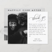 Budget Hand Lettering Foto Weddenschap Hartelijk d (Voorkant / Achterkant)