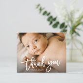 Budget Handgeschreven Foto Baby Hartelijk dank (Staand voorkant)