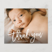 Budget Handgeschreven Foto Baby Hartelijk dank (Voorkant)