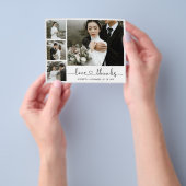 Budget Hart Script Trouwdag Dankjewel Flyer (Hand)