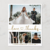 Budget hartscript Foto bruiloft Hartelijk dank (Voorkant)