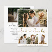 Budget hartscript Foto bruiloft Hartelijk dank (Voorkant / Achterkant)