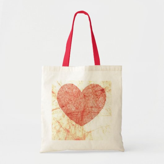 Budget Heart Canvas tas (Voorkant)