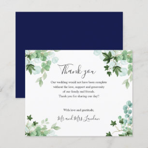 BUDGET Hedera Ivy feuille MARIAGE merci