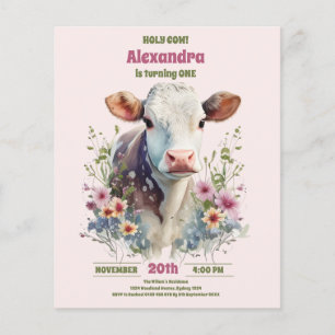 Budget Heilige Koe Ik ben een Koe Meisje 1e Verjaa Flyer