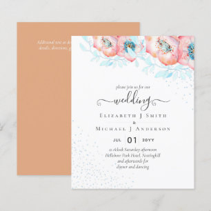BUDGET Hellebore Turquoise Perzik Bloemige Trouwda