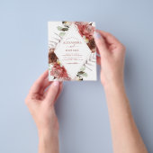 Budget Herfst Foto Wedding Terracotta Autumn Flyer (Hand)