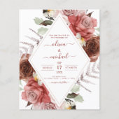 Budget Herfst Foto Weduwnajaar Floral Eucalyptus Flyer (Voorkant)