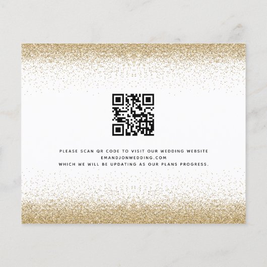 Budget Herfst in Love Pumpkins Glitter QR Save Dat (Achterkant)