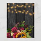 Budget herfst in love rustic verloving invitation (Achterkant)