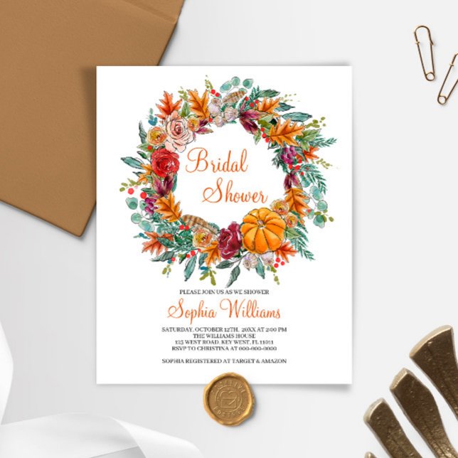 Budget Herfst Pumpkin Bridal Shower (Creator heeft geüpload)