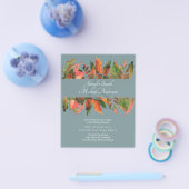 BUDGET Herfstbladeren Bruiloft Flyer (Enkel)