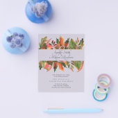 BUDGET Herfstbladeren Bruiloft Flyer (Enkel)