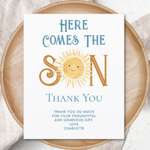 Budget hier komt de zoon Baby shower dank u