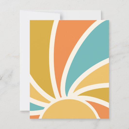 Budget Hier komt de zoon Baby shower uitnodiging (Achterkant)