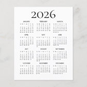 Budget Highland Koe 2026 Kalender Vrolijk Kerstfee (Achterkant)