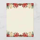 Budget hiver Noël Bourgogne Mariage Flyer (Dos)