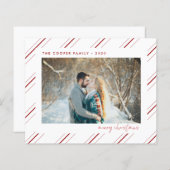 Budget Holiday-fotokaart | Moderne kerst (Voorkant / Achterkant)