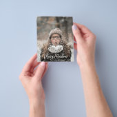 Budget Holiday-fotokaart | Moderne kerst Flyer (Hand)