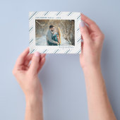 Budget Holiday-fotokaart | Moderne kerst Flyer (Hand)