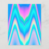 Budget Holographic Iridescent Y2K Party Uitnodigin (Achterkant)