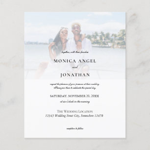 Budget Horizontal Photo Wedding Flyer