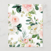 Budget houtdieren baby shower uitnodiging (Achterkant)