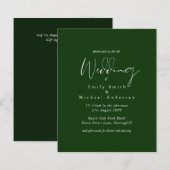 BUDGET Huwelijks Kleuren Groen Salie Olijf Uitnodi (Voorkant / Achterkant)