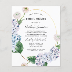 Budget Hydrangea Roos Bridal Shower