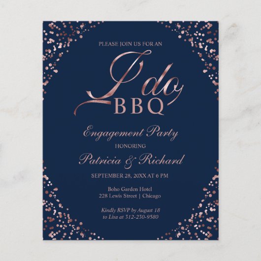 Budget I DO BBQ Engagement Party (Voorkant)