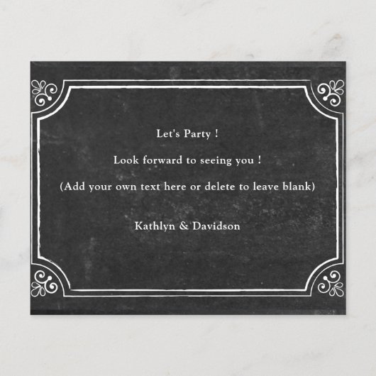 BUDGET I DO Verloving Photo BBQ Party Invitation (Achterkant)