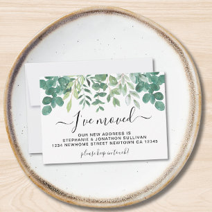 Budget Ik Ben Verhuisd Aankondigingskaart Notitiekaartje