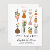 Budget 'Ik ben verhuisd' Boho Planten Verhuisberic (Voorkant / Achterkant)