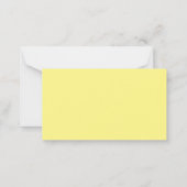 Budget Ik heb Lemon Announcement Kaart verplaatst Notitiekaartje (Achterkant)