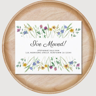Budget Ik heb Wildflower Moving Aankondiging verpl