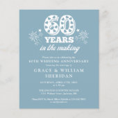 Budget In De Makende 60e Jubileum Foto Uitnodigen (Voorkant)